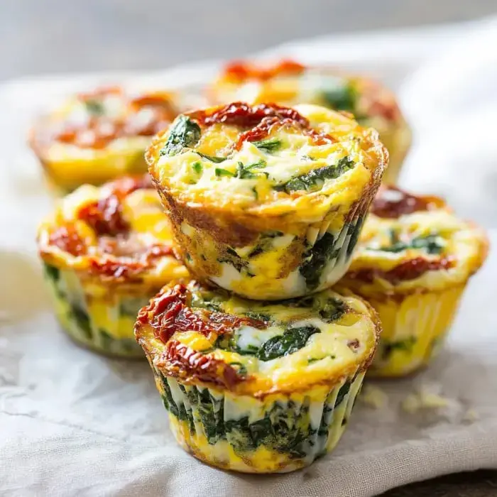 Easy Spinach & Sun-Dried Tomato Egg Cup Recipe